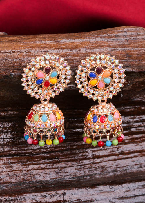 Afgani German Silver Oxidized Jhumki Earrings for Women (DESIGN 792)