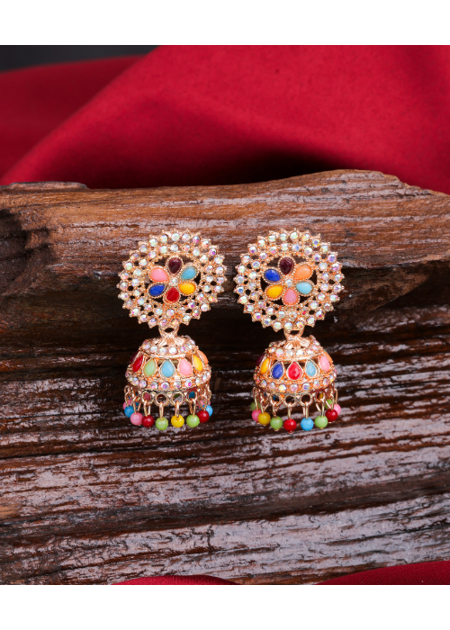 Afgani German Silver Oxidized Jhumki Earrings for Women (DESIGN 792)