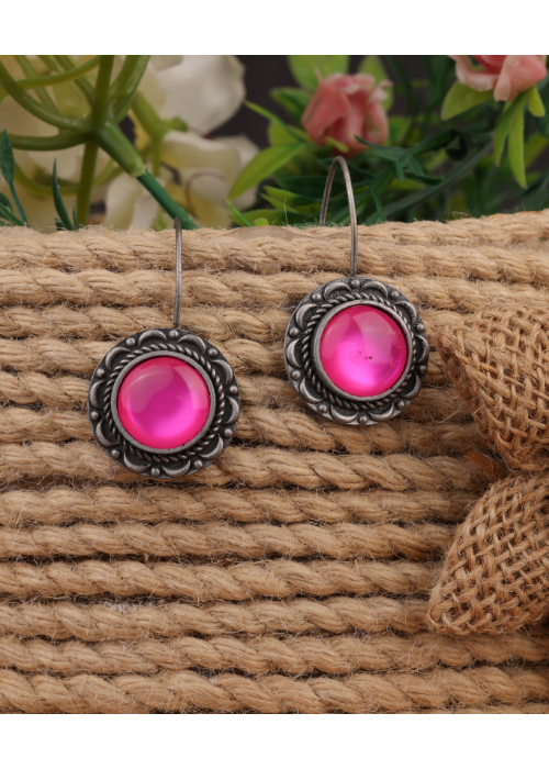 Afgani German Silver Oxidized Jhumki Earrings for Women (DESIGN 835)