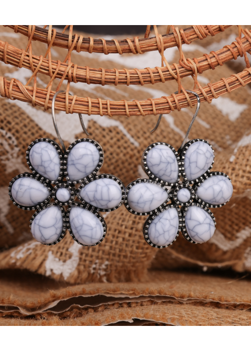 Afgani German Silver Oxidized Jhumki Earrings for Women (DESIGN 839)