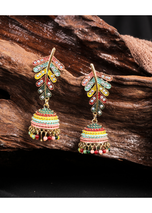 Afgani German Silver Oxidized Jhumki Earrings for Women (DESIGN 912)