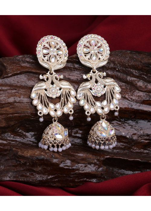 Afgani German Silver Oxidized Jhumki Earrings for Women (DESIGN 1005)