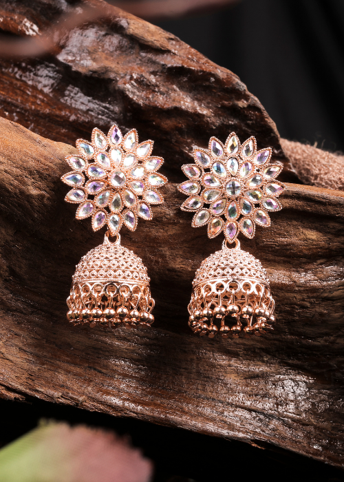 Afgani German Silver Oxidized Jhumki Earrings for Women (DESIGN 1030)