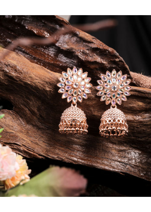 Afgani German Silver Oxidized Jhumki Earrings for Women (DESIGN 1030)