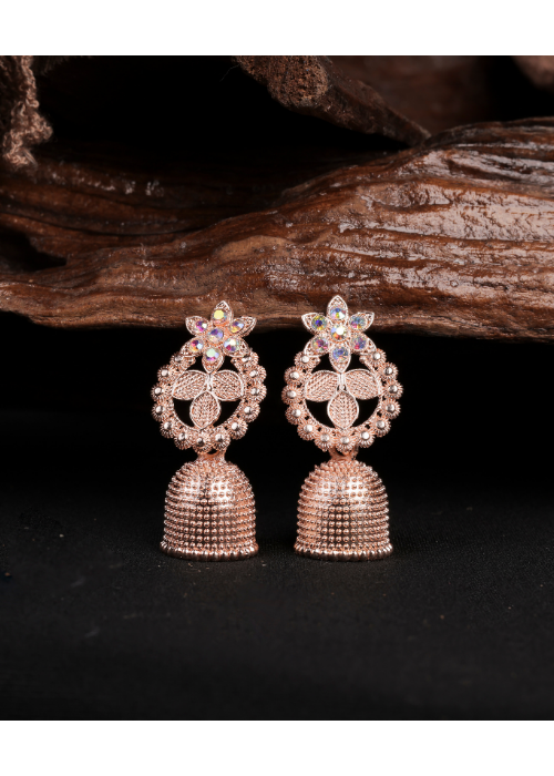 Afgani German Silver Oxidized Jhumki Earrings for Women (DESIGN 1043)