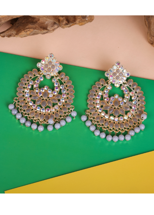 Afgani German Silver Oxidized Jhumki Earrings for Women (DESIGN 1093)
