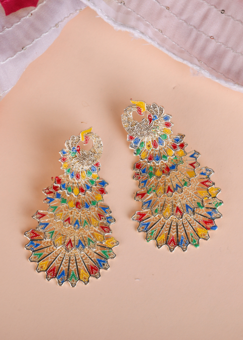 Afgani German Silver Oxidized Jhumki Earrings for Women (DESIGN 1094)