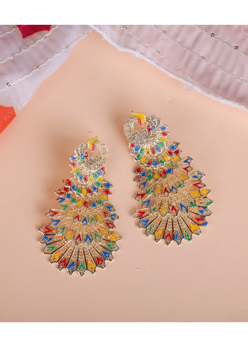 Afgani German Silver Oxidized Jhumki Earrings for Women (DESIGN 1094)