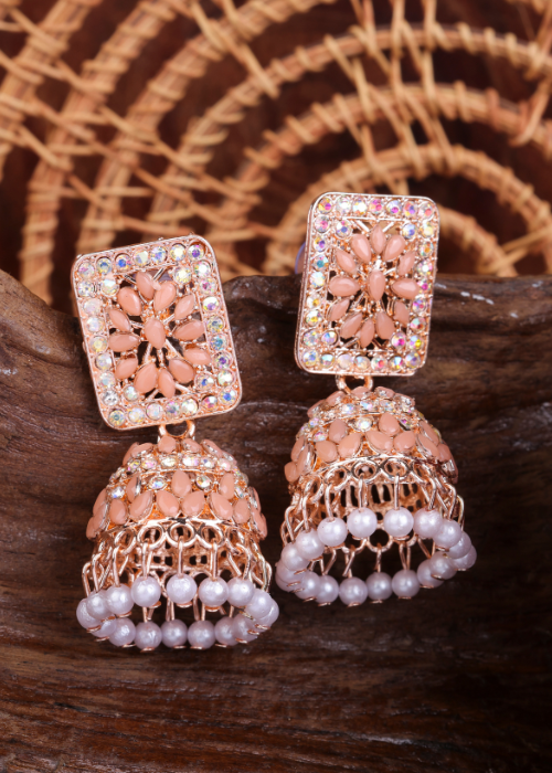 Afgani German Silver Oxidized Jhumki Earrings for Women (DESIGN 1096)