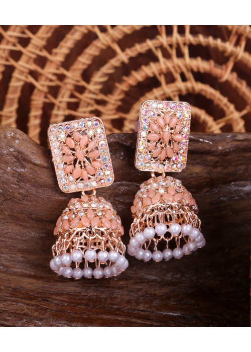 Afgani German Silver Oxidized Jhumki Earrings for Women (DESIGN 1096)