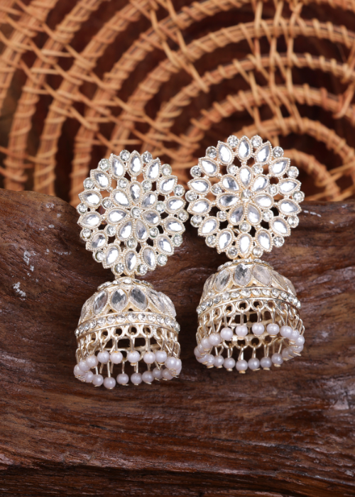 Afgani German Silver Oxidized Jhumki Earrings for Women (DESIGN 1100)
