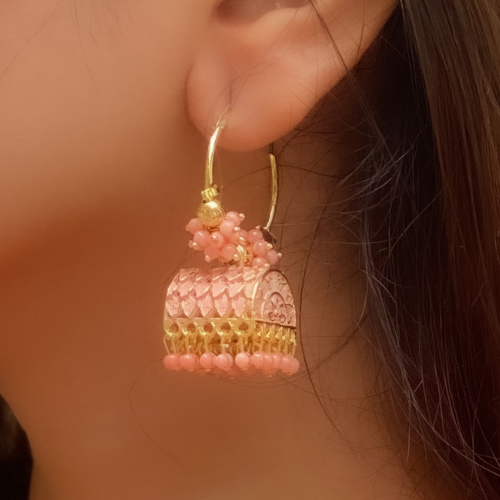 Afgani German Silver Oxidized Jhumki Earrings for Women (DESIGN 201)