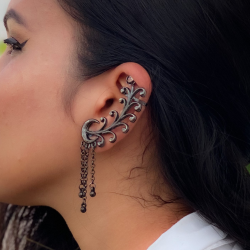 Crescent Tendrils Fashion Earrings (DESIGN 137)