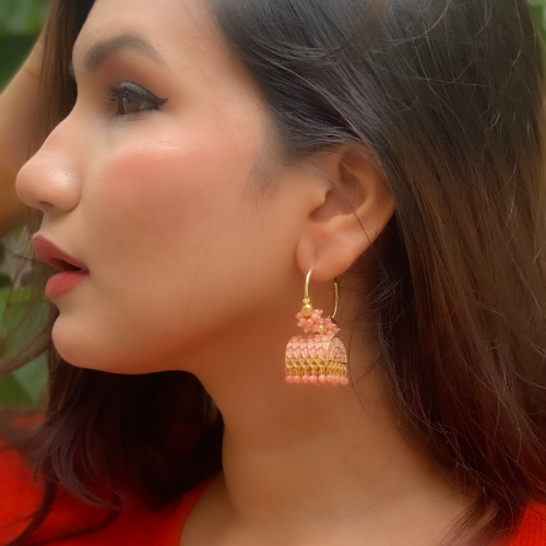 Afgani German Silver Oxidized Jhumki Earrings for Women (DESIGN 201)