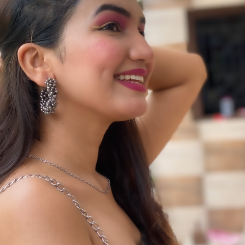Afgani German Silver Oxidized Jhumki Earrings for Women (DESIGN 30)
