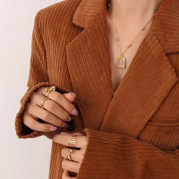 Anti-tarnish Korean Necklace For Women (DESIGN 1802)