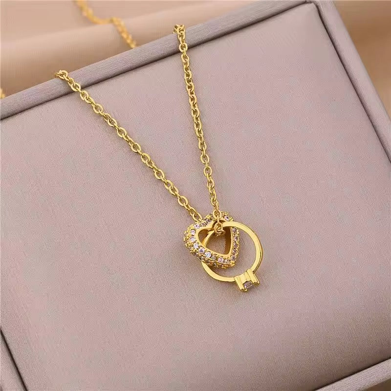 Anti-tarnish Korean Necklace For Women (DESIGN 1803)