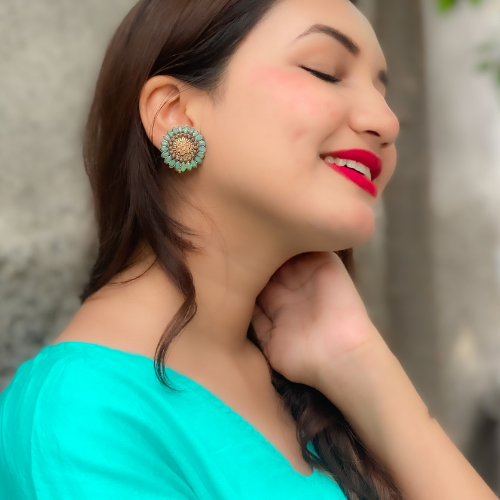 Afgani German Silver Oxidized Jhumki Earrings for Women (DESIGN 108)