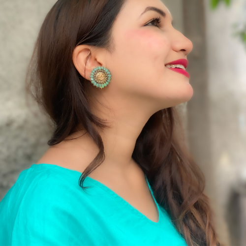 Afgani German Silver Oxidized Jhumki Earrings for Women (DESIGN 108)