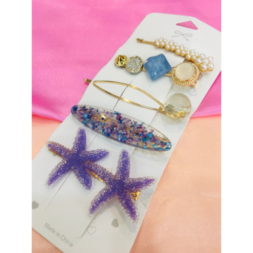 Pretty Patterns Hair Clips Jewelry (DESIGN 107)