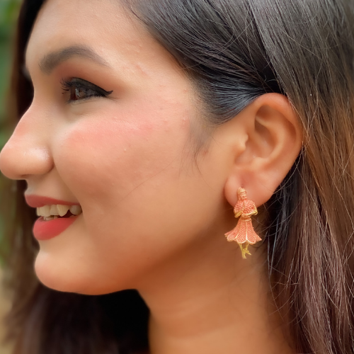 Afgani German Silver Oxidized Jhumki Earrings for Women (DESIGN 208)