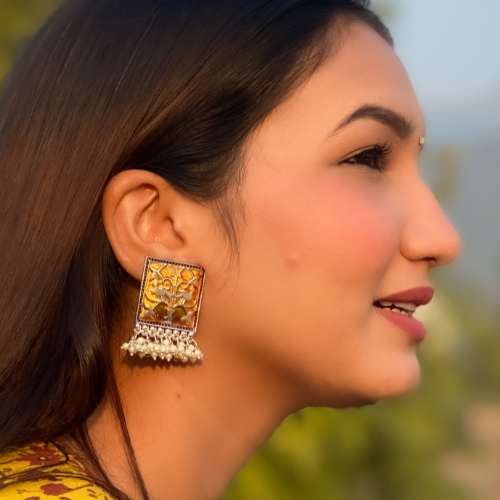 Regal Radiance Oxidised Jhumka (DESIGN 238)