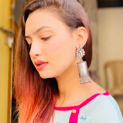 Magnificent Marvel Oxidised Jhumka (DESIGN 424)