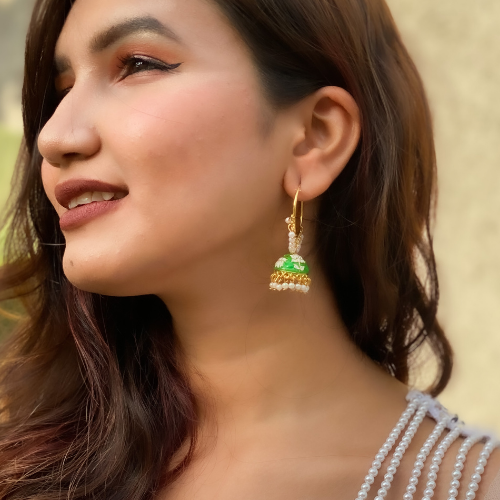 Bold Bliss Oxidised Jhumki (DESIGN 354)