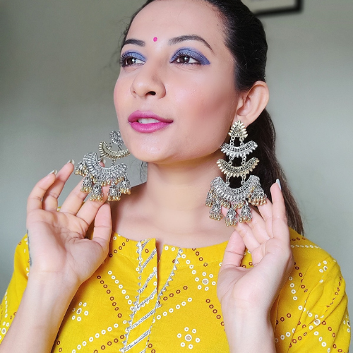 Majestic Masterpiece Oxidised Jhumka (DESIGN 224)