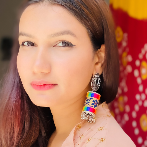 Afgani German Silver Oxidized Jhumki Earrings for Women (DESIGN 377)