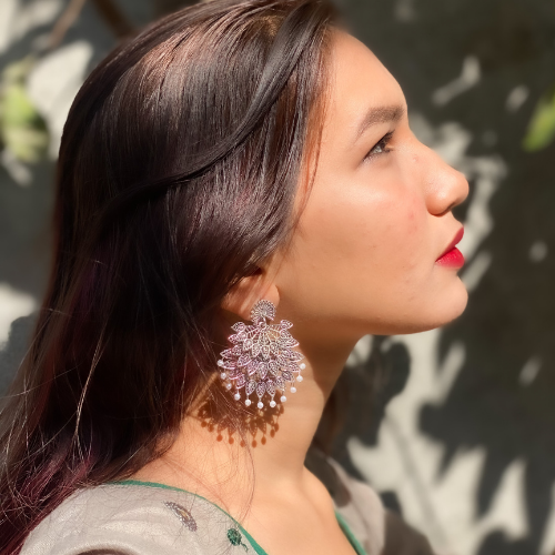 Afgani German Silver Oxidized Jhumki Earrings for Women (DESIGN 233)