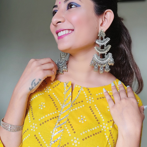 Majestic Masterpiece Oxidised Jhumka (DESIGN 224)