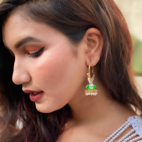 Bold Bliss Oxidised Jhumki (DESIGN 354)