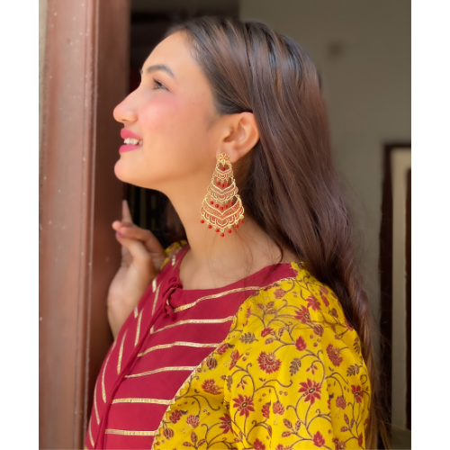 Afgani German Silver Oxidized Jhumki Earrings for Women (DESIGN 396)