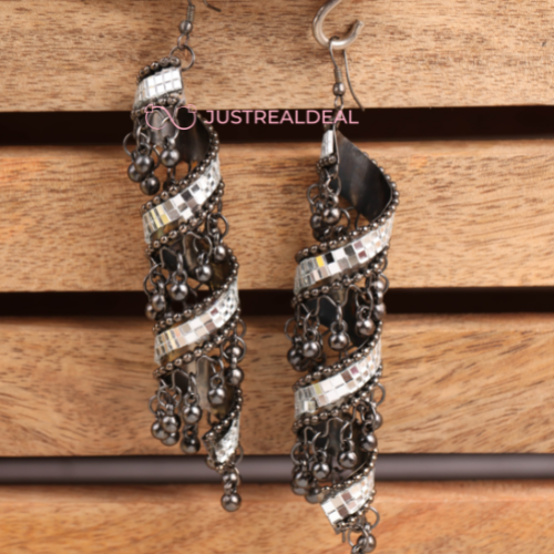 Boldly Beautiful Oxidised Jhumki (DESIGN 477)