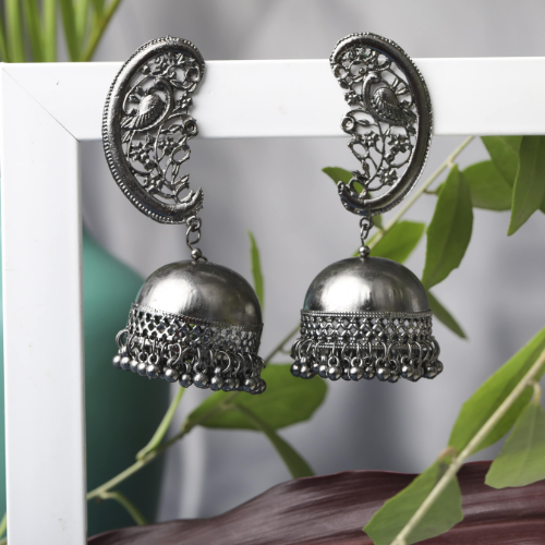 Royal Rejoice Oxidised Jhumka (DESIGN 560)