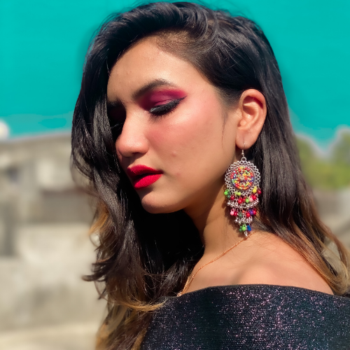 Afgani German Silver Oxidized Jhumki Earrings for Women (DESIGN 267)