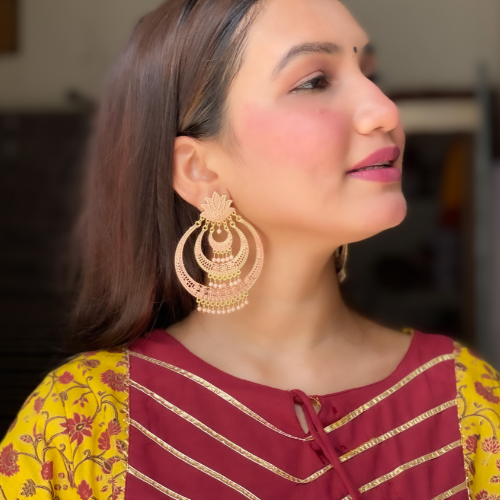Afgani German Silver Oxidized Jhumki Earrings for Women (DESIGN 386)