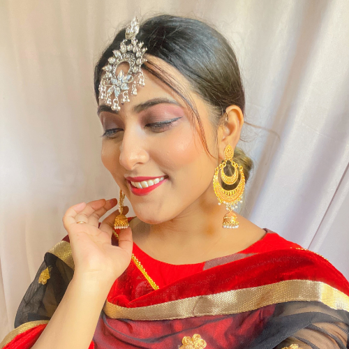 Golden Glaze Oxidised Jhumkas (DESIGN 372)