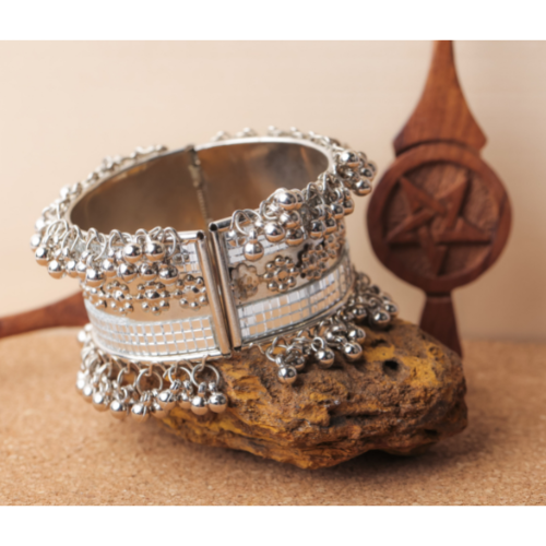 Belled Oxidised Kada (SINGLE PCS ONLY) (DESIGN 721)