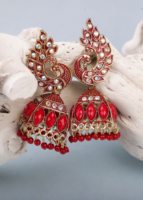 Afgani German Silver Oxidized Jhumki Earrings for Women (DESIGN 735)