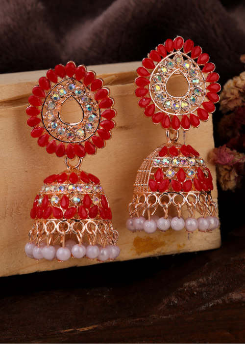 Afgani German Silver Oxidized Jhumki Earrings for Women (DESIGN 760)