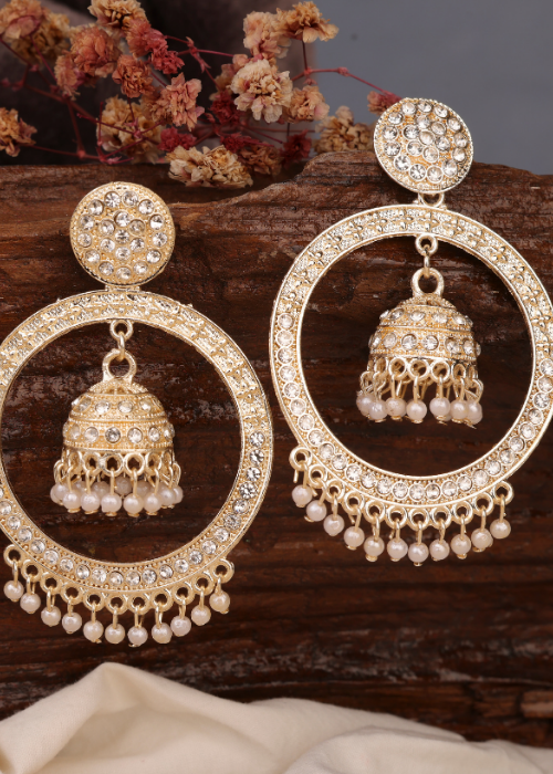 Afgani German Silver Oxidized Jhumki Earrings for Women (DESIGN 763)