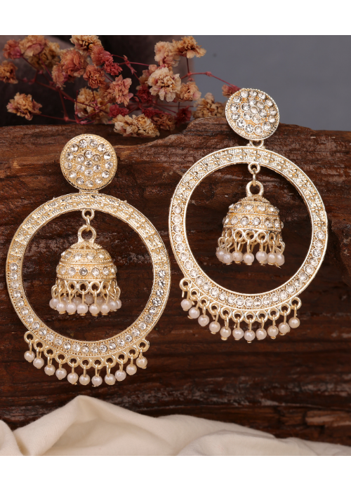 Afgani German Silver Oxidized Jhumki Earrings for Women (DESIGN 763)