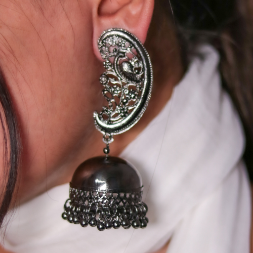 Royal Rejoice Oxidised Jhumka (DESIGN 560)
