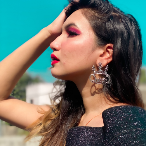 Crowned Queen Trendy Earrings (DESIGN 264)