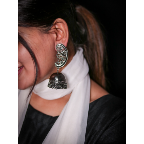 Royal Rejoice Oxidised Jhumka (DESIGN 560)