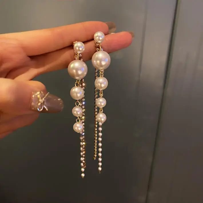 Aurora Pearl Crystal Earrings (DESIGN 1004)