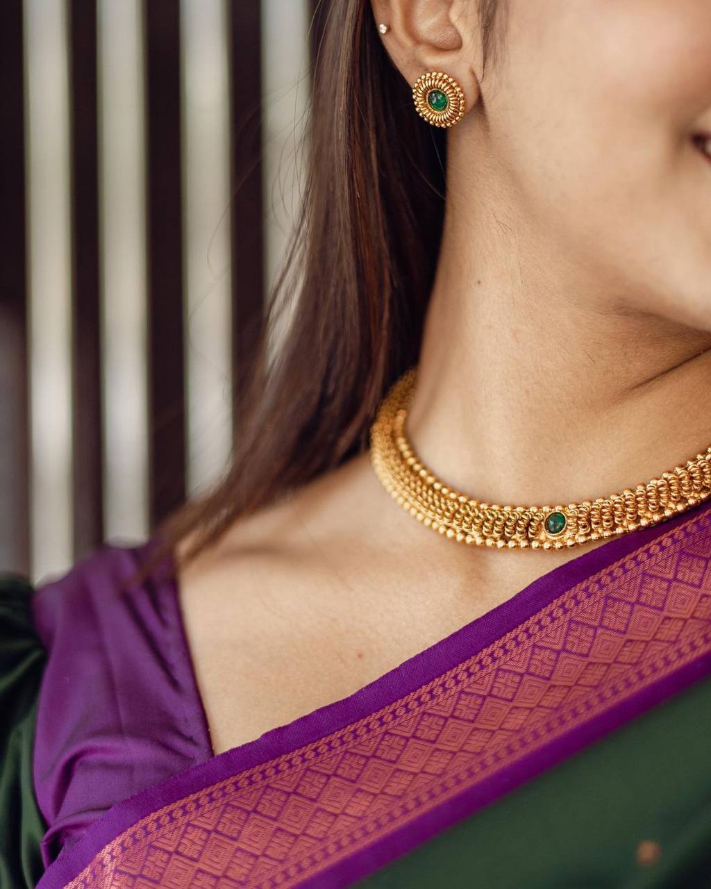 Shubh Lichi Slik Banarasi Saree